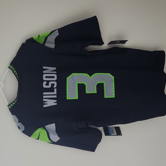 Seattle Seahawks Wilson Mens Jersey - Picture 2 of 10